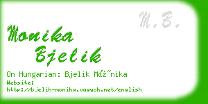 monika bjelik business card